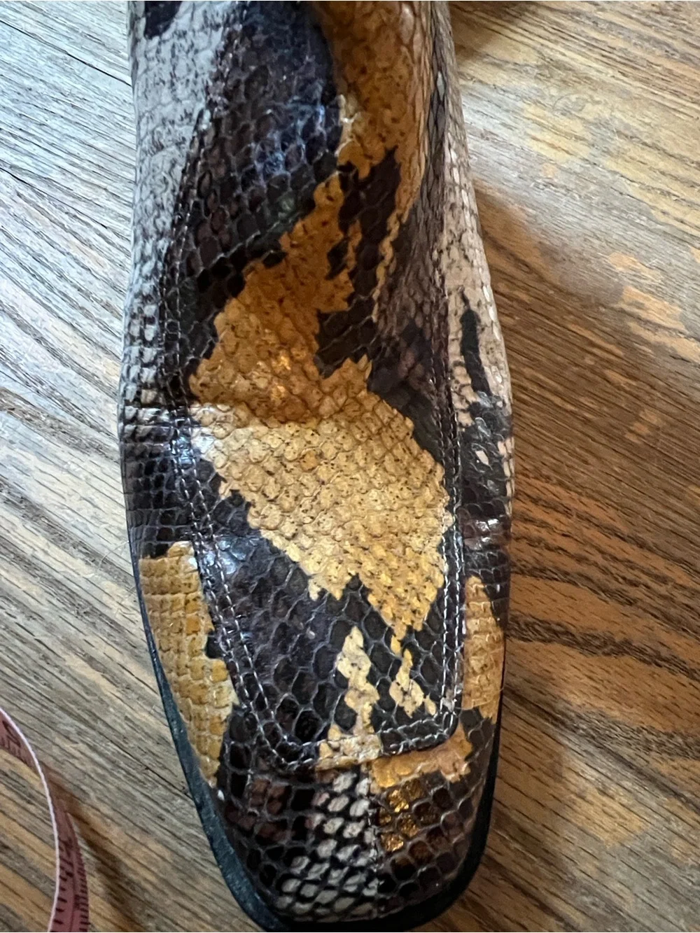 Aeyde Snake-Print Women’s Ankle Boots in brown, black, yellow size 42 or 11 US
